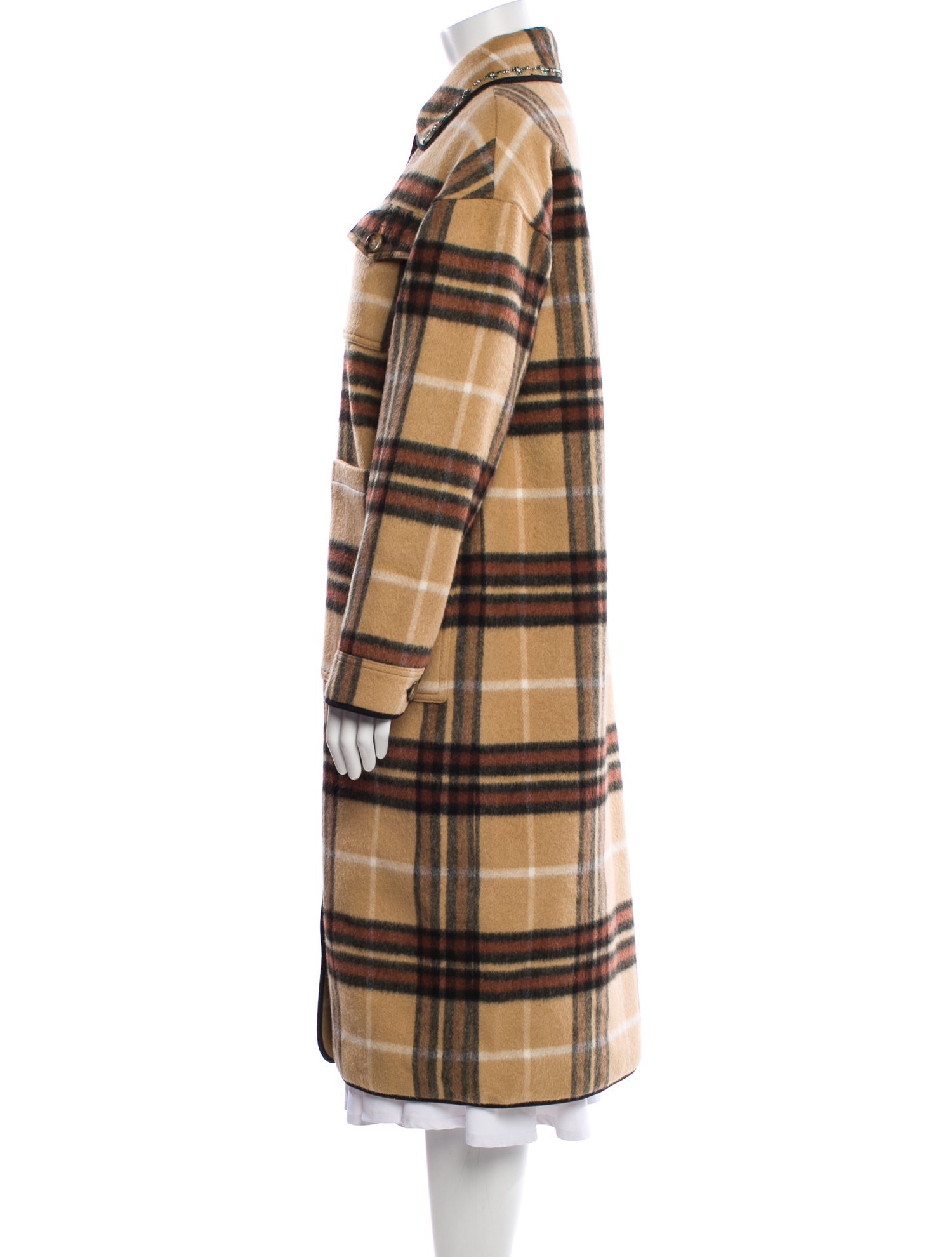 Nº 21 Plaid Print Trench Coat